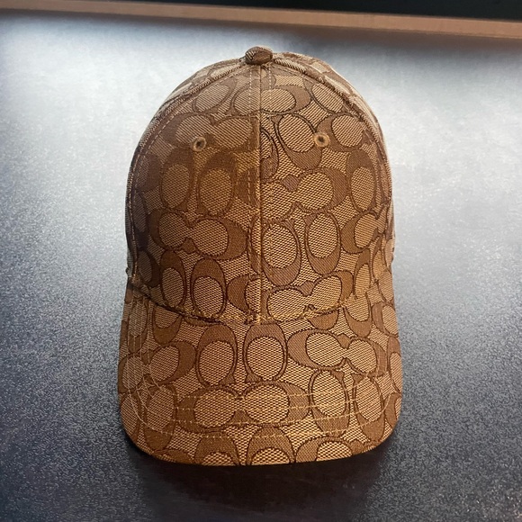Coach Signature Jacquard Baseball Hat. - Picture 2 of 6